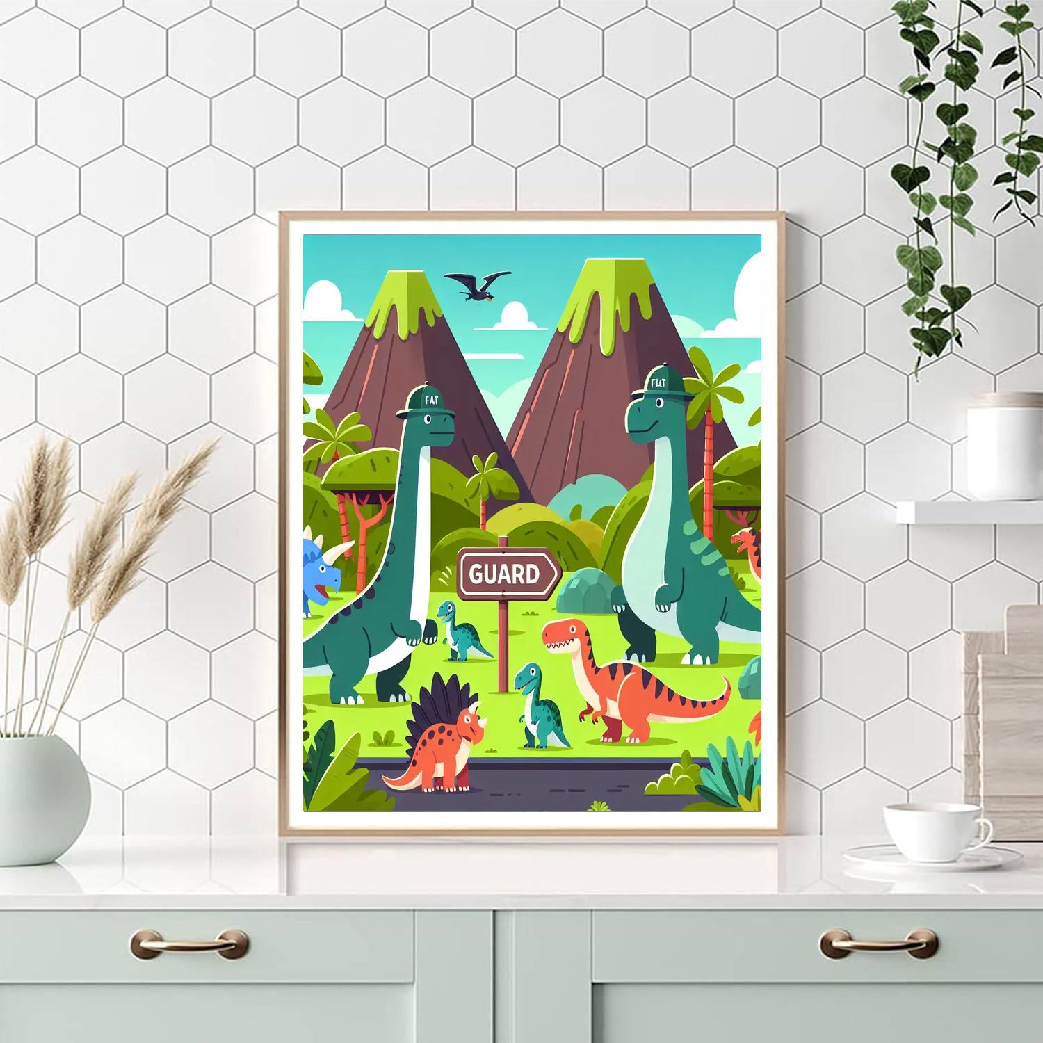 Dinosaur Ranger Expedition Paint By Numbers