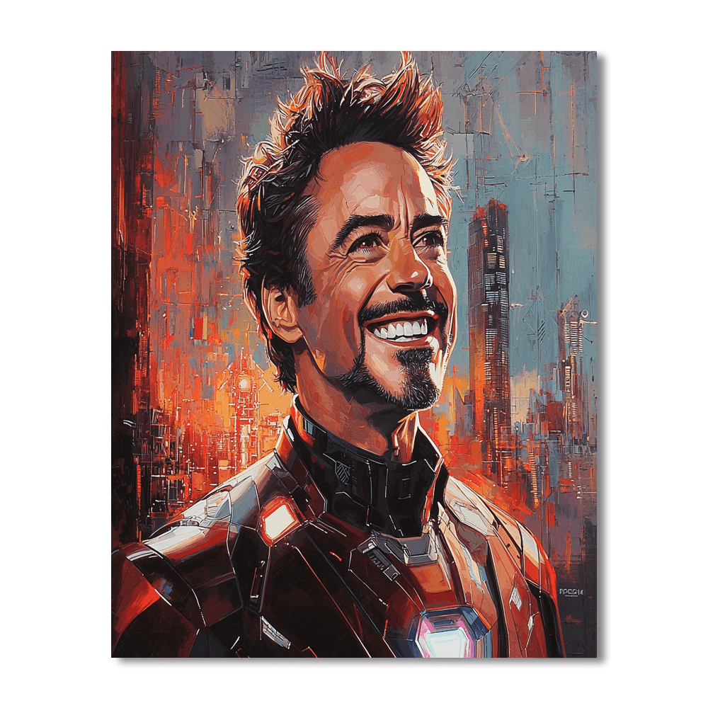 Robert Downey Jr.: The Iron Heart Of Tony Stark Paint By Color