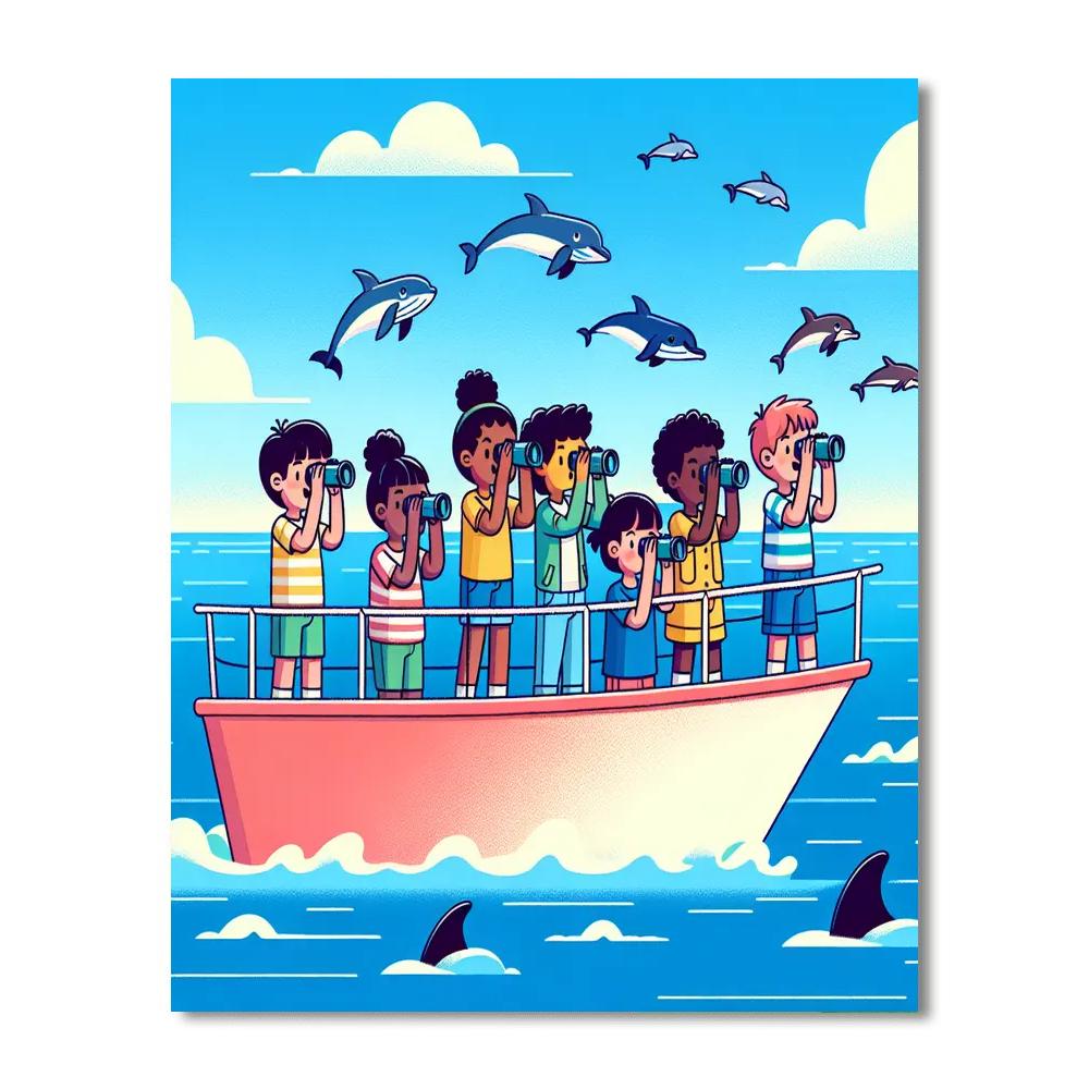Whale Watchers Expedition Painting Number Kit