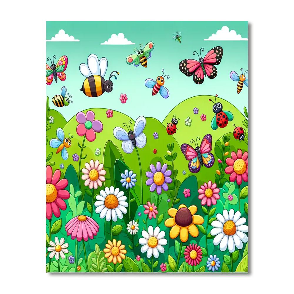 Insect Safari Painting Number Kit
