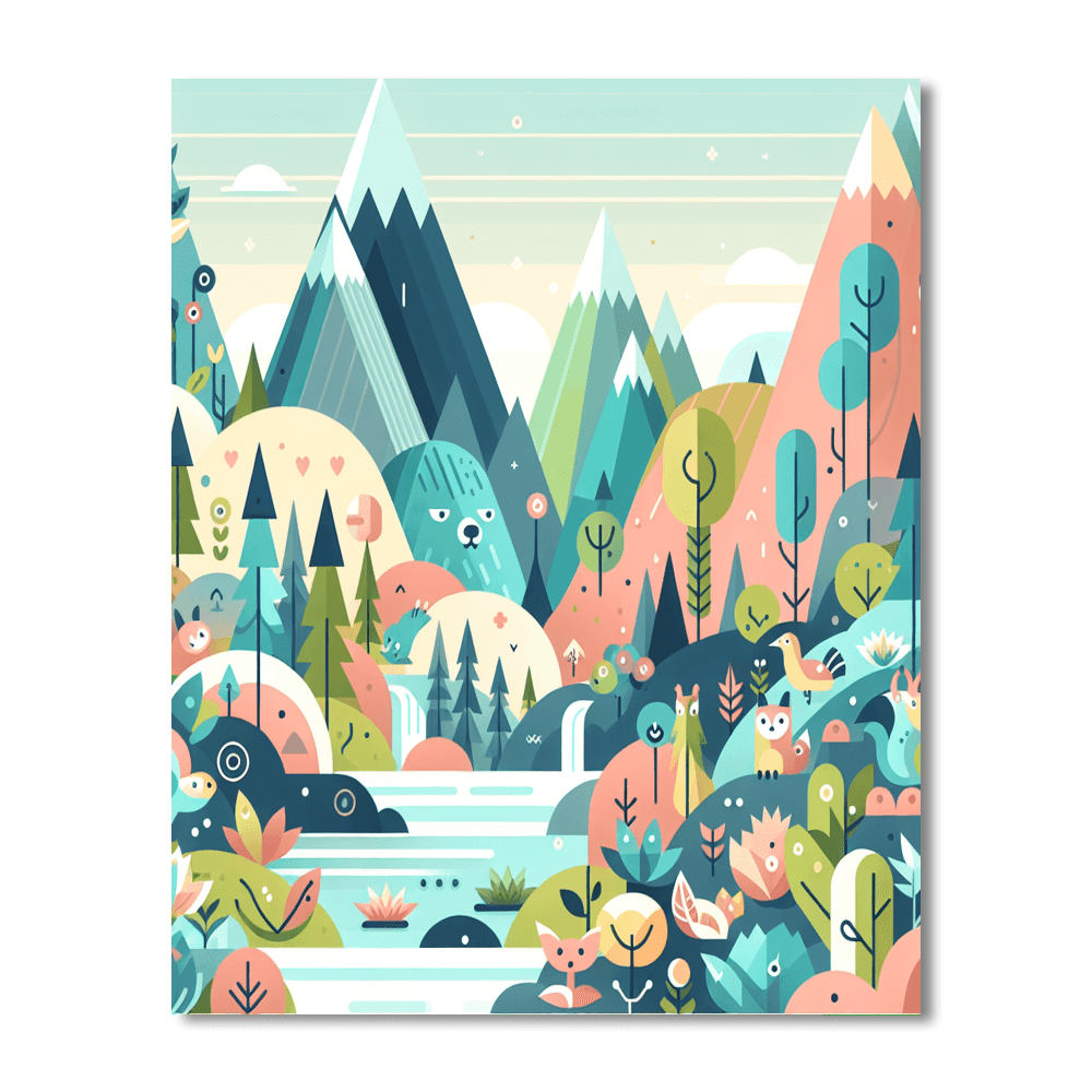 Mystical Mountain Tales DIY Paint By Numbers