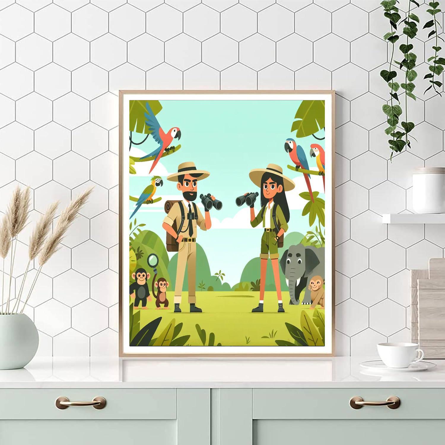 Jungle Discovery Trail Painting By Numbers Kit