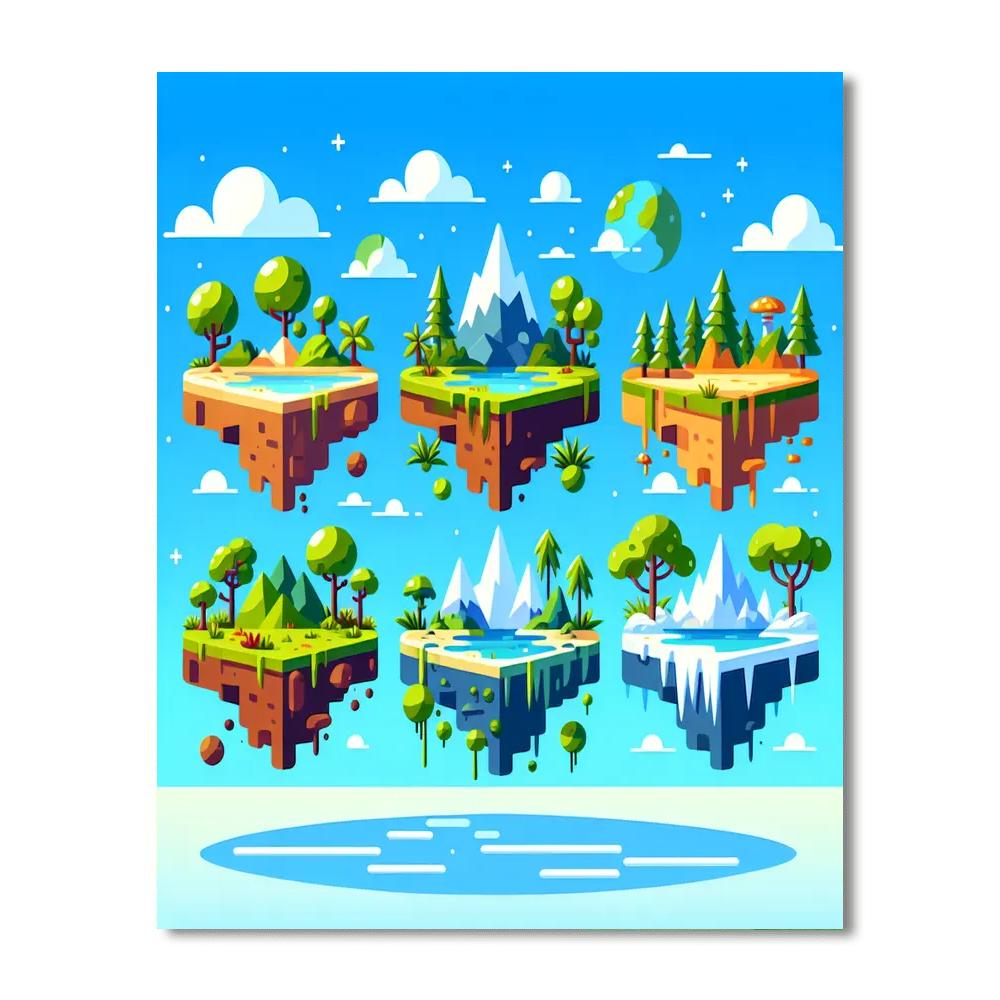 Floating Island Adventure Paint By Number