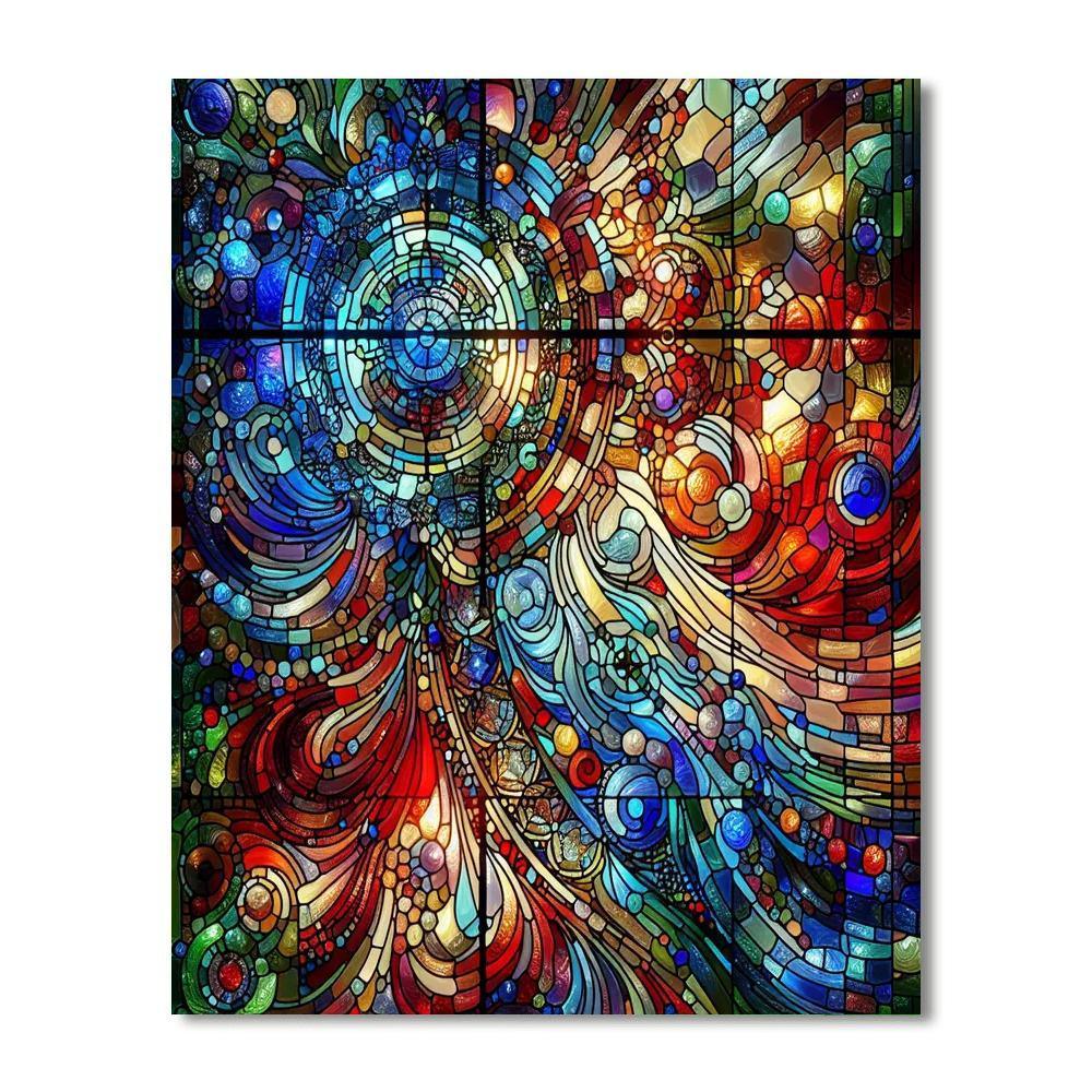 Stained Glass Reverie Numbered Painting Kits