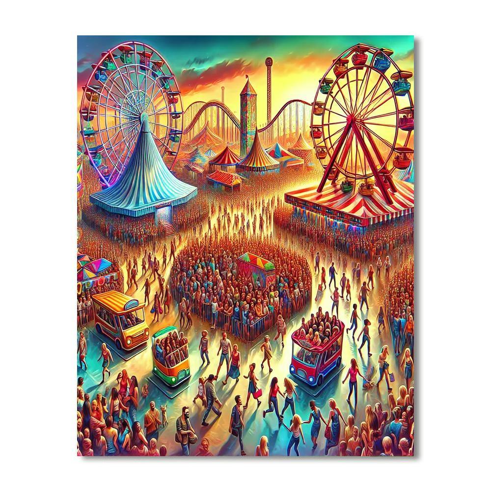 Festive Carnival Vibes Painting By Numbers Kit