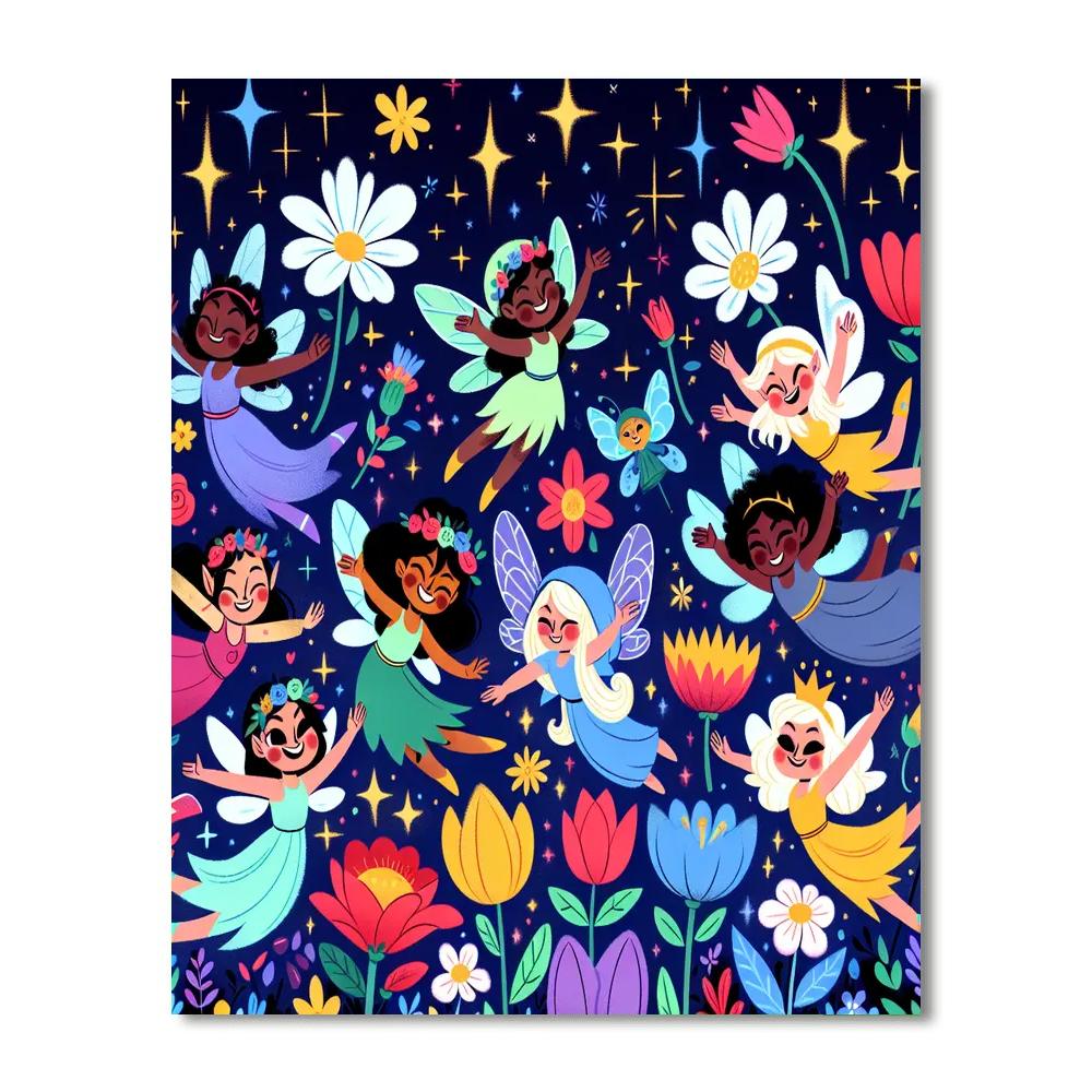 Fairy Friends Painting Number Kit