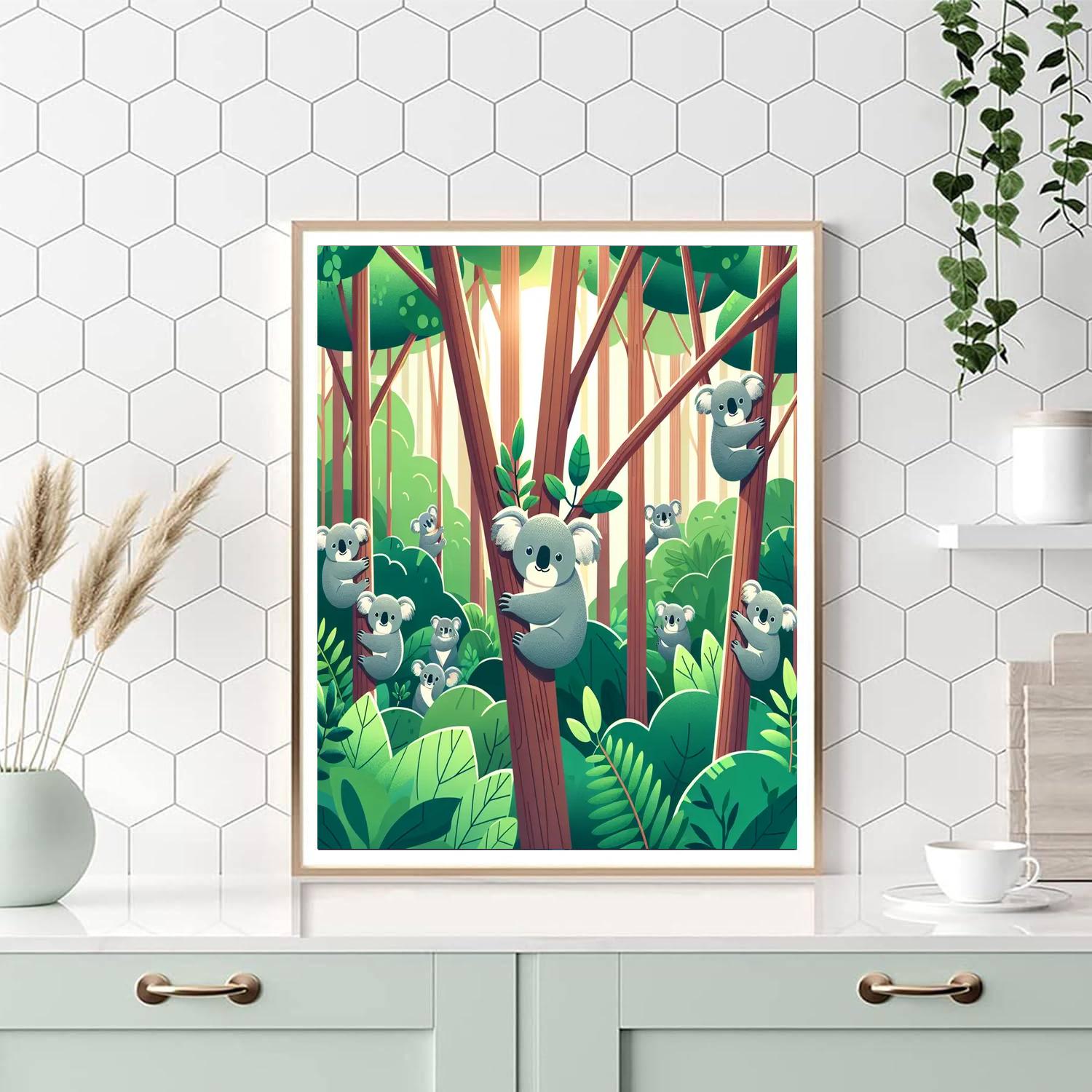 Cuddly Koala Haven Paint By Number