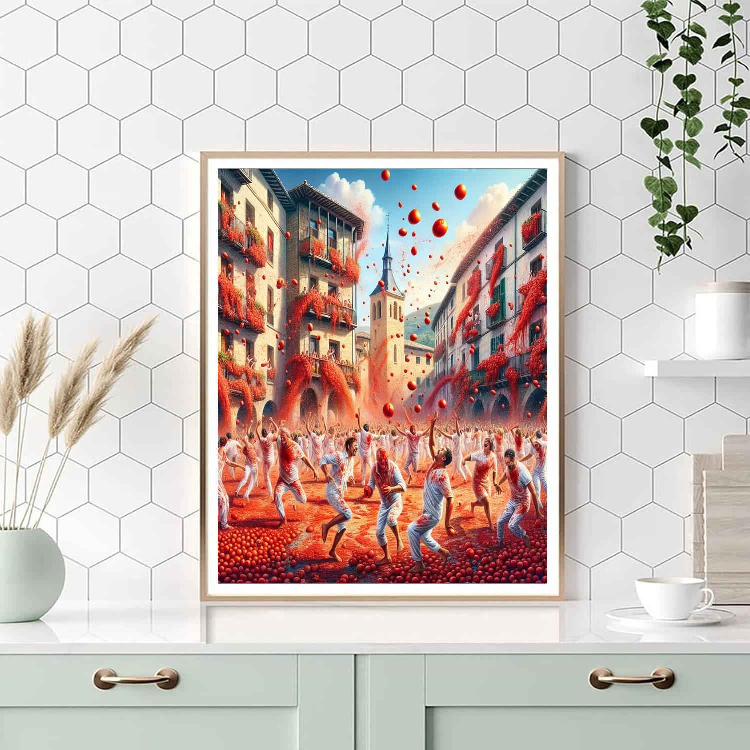 Tomatina Festival - Bunol, Spain Paint By Number