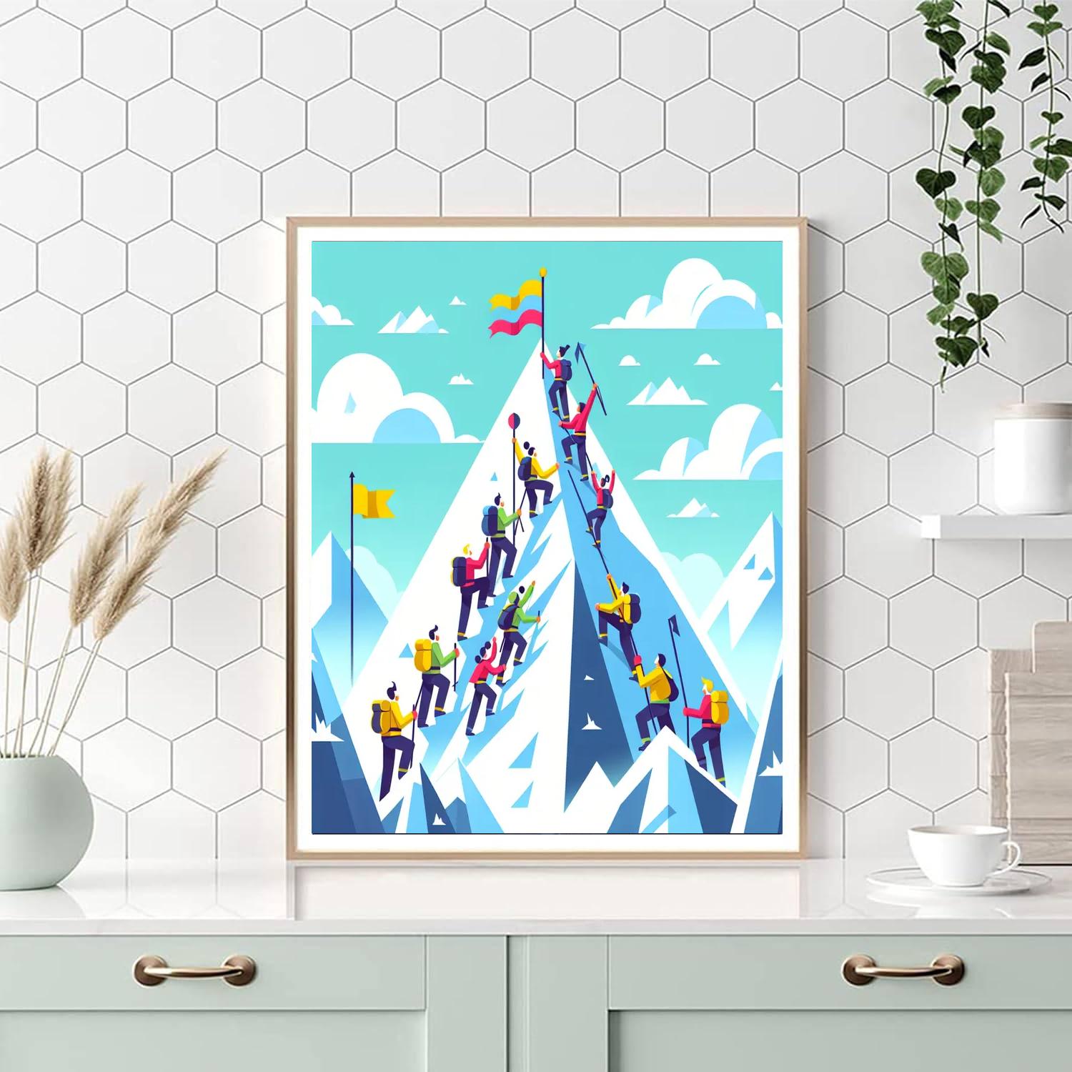 Mountain Peak Expedition DIY Paint By Numbers