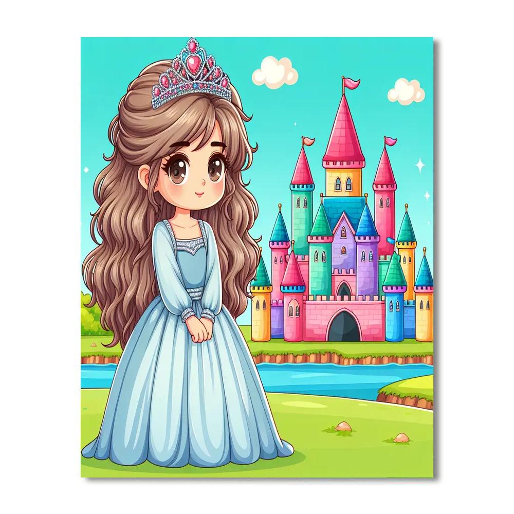 Princess In Her Castle Painting By Numbers Kit