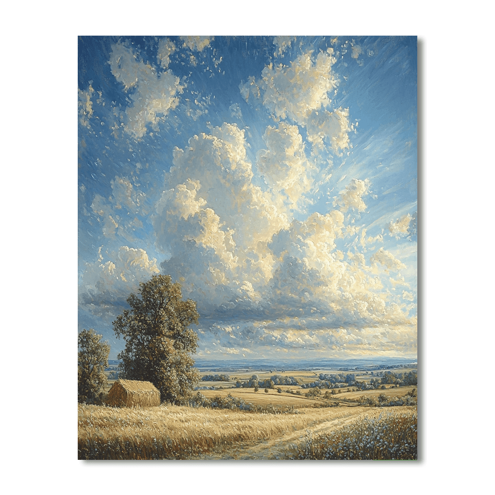 John Constable Inspired Serenity Of Clouds  Paint By Numbers Art