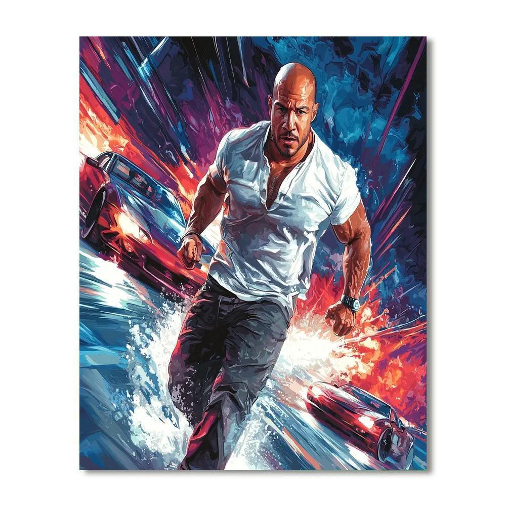 Vin Diesel: The Fast And Fearless Riddick Paint By Color