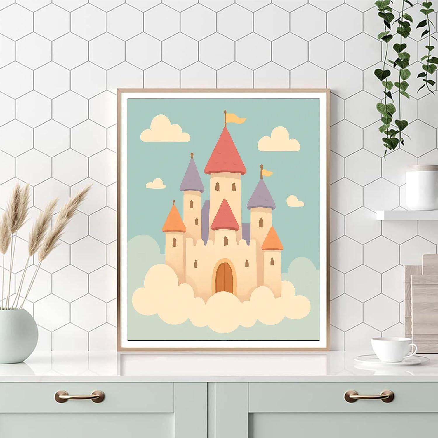 Castle On The Cloud Paint By Color