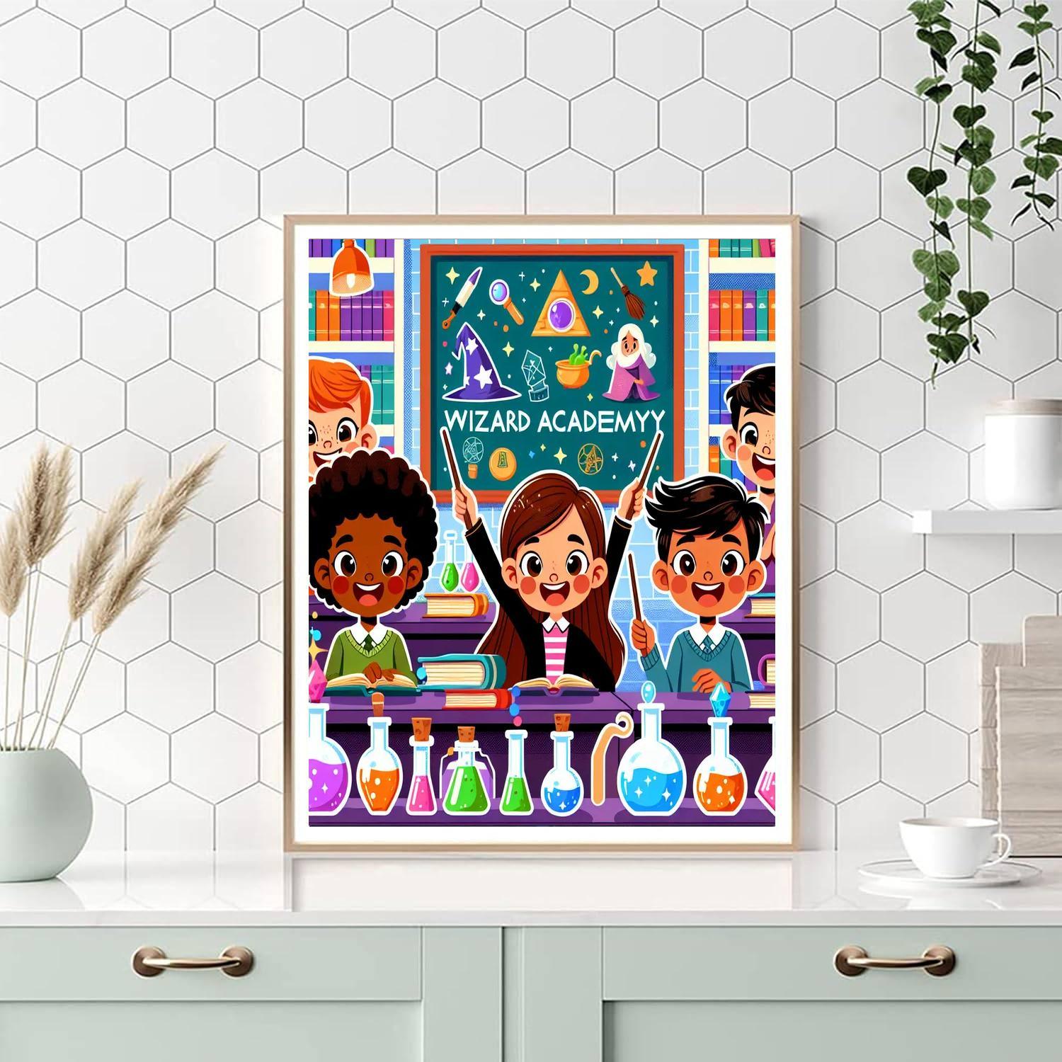 Friendly Wizard Academy Painting By Numbers Kit