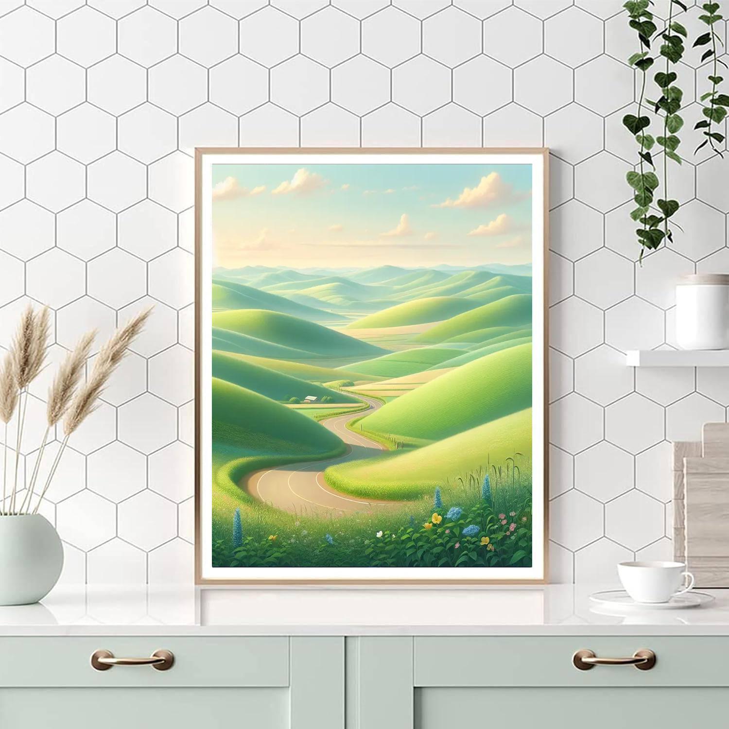 Peaceful Country Road Paint By Number