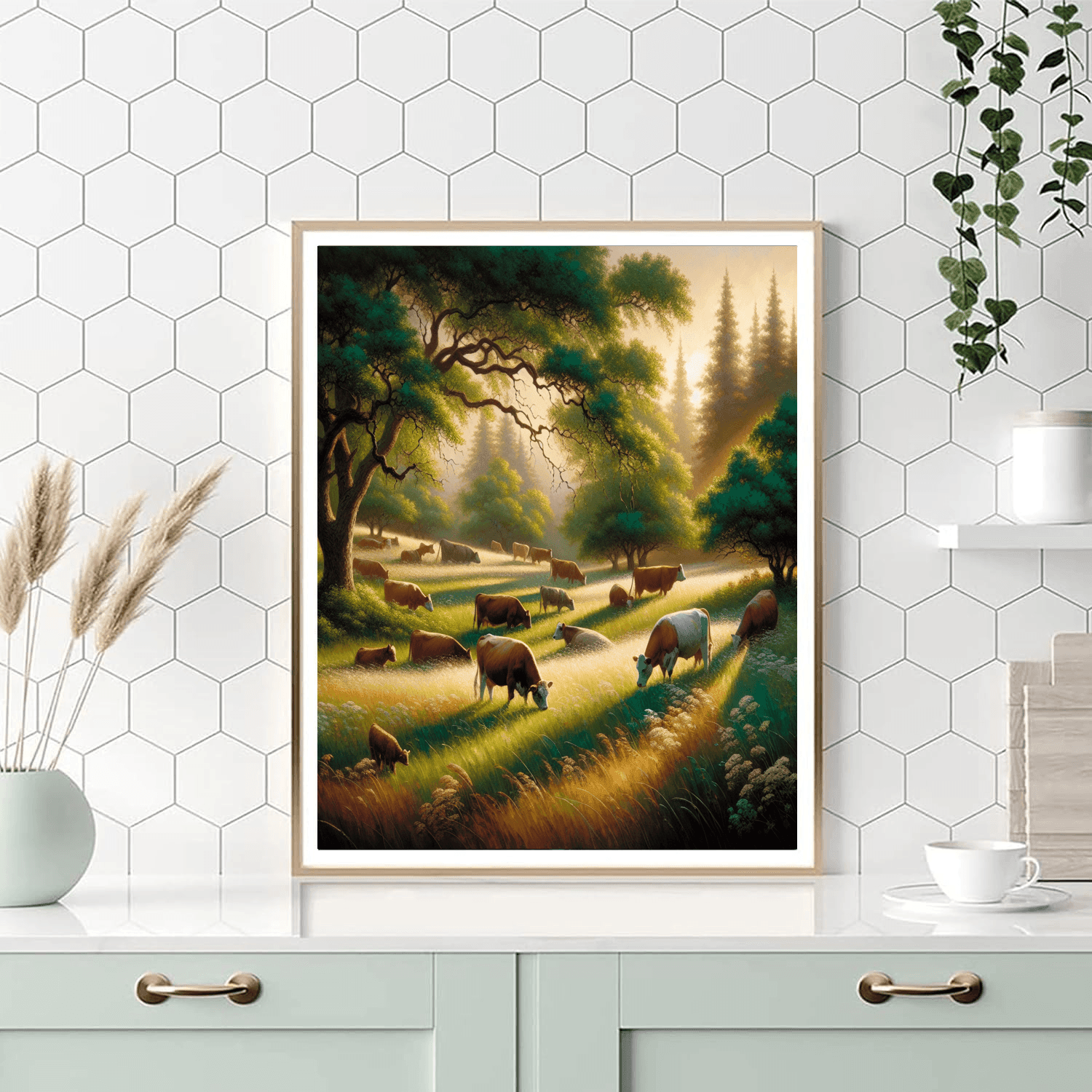 Cow's Meadow Paint By Numbers