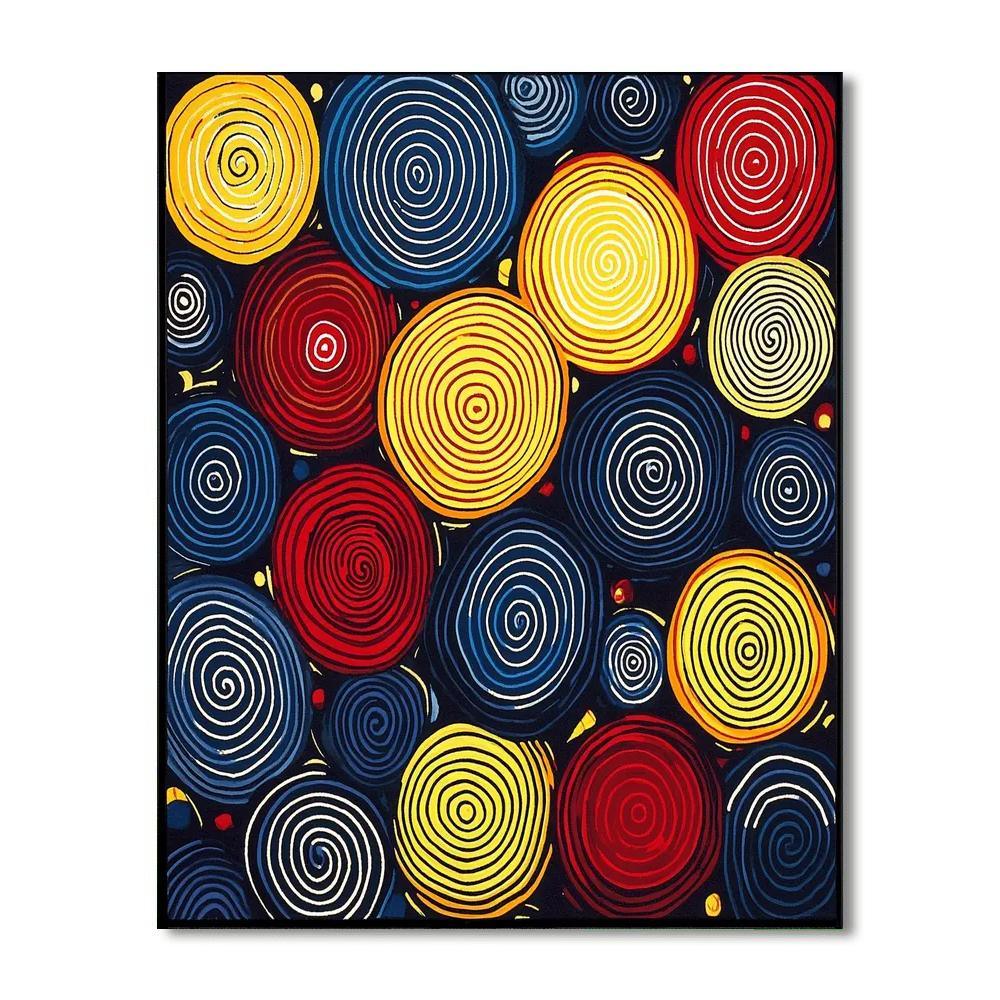 Yayoi Kusama Inspired Timeless Repetition  Paint By Numbers Kits