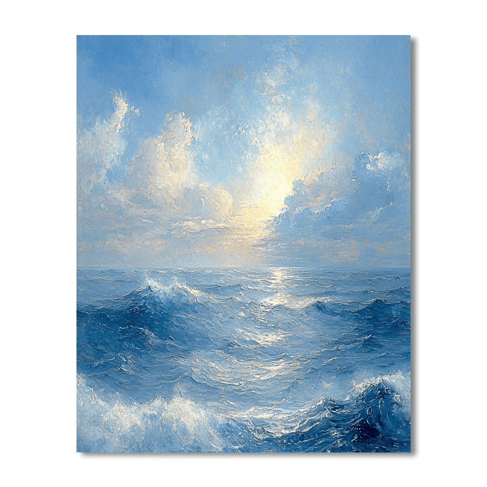 J.M.W. Turner Inspired Whispering Waves  Paint By Numbers Art