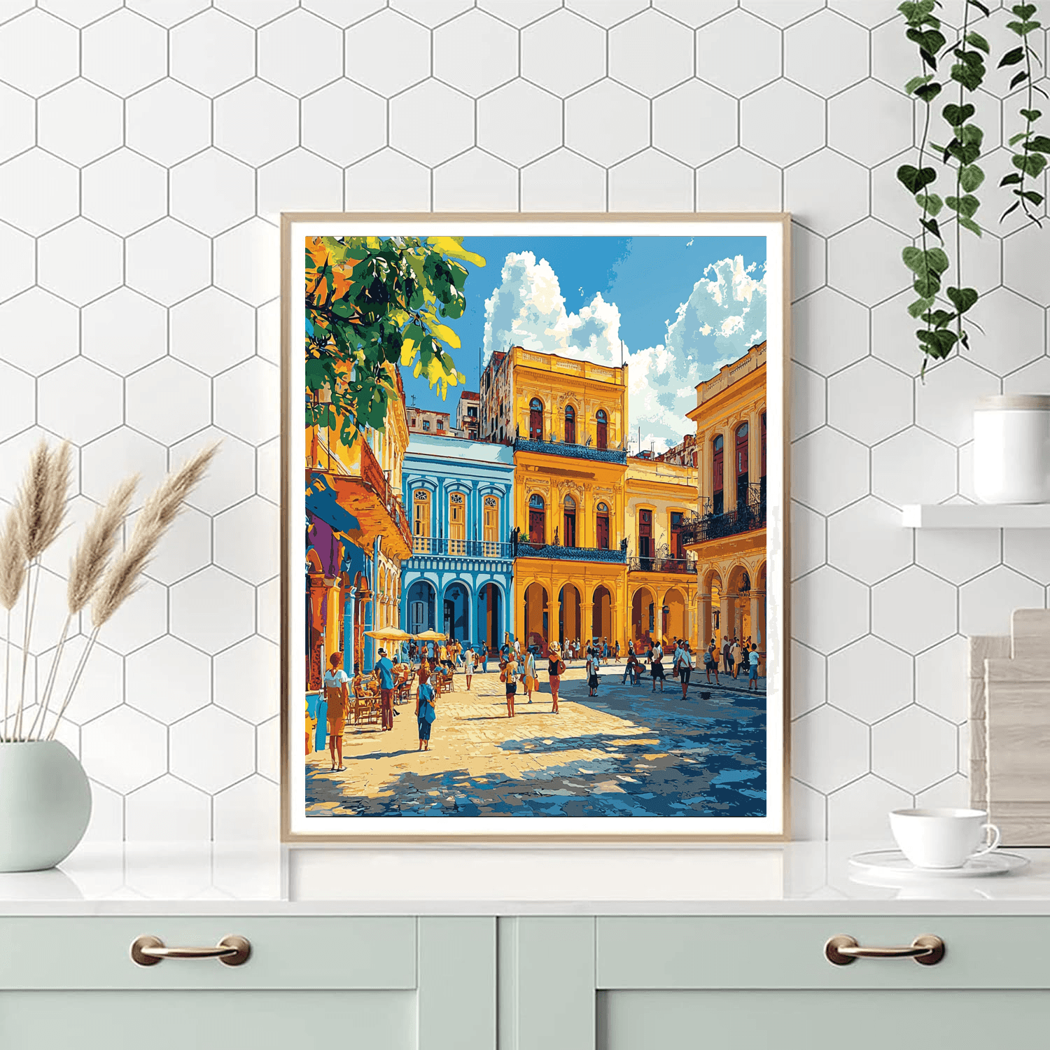 Havana's Old Town DIY Paint By Numbers