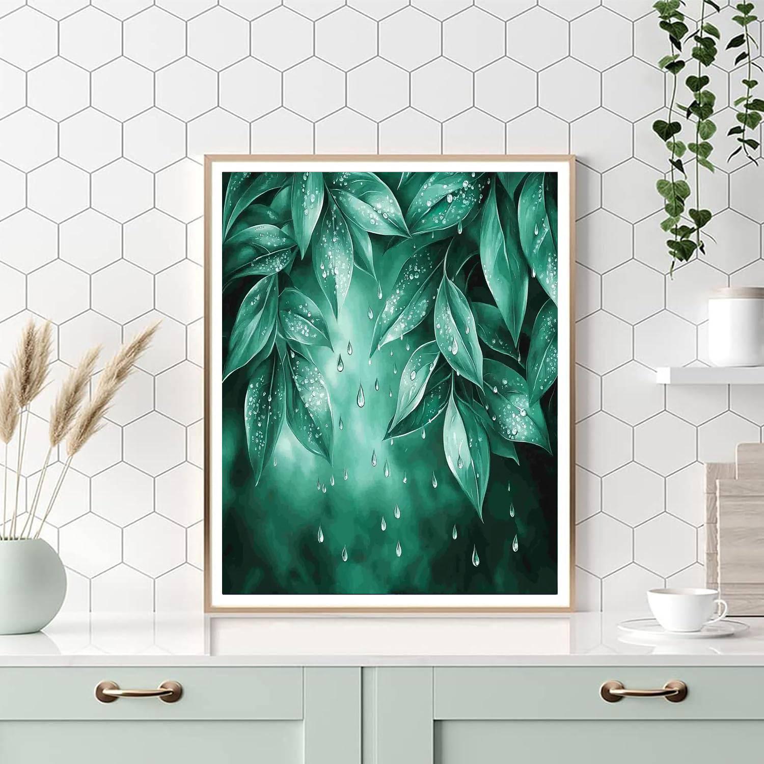 Leonardo Da Vinci Inspired Gentle Raindrops  DIY Paint By Numbers