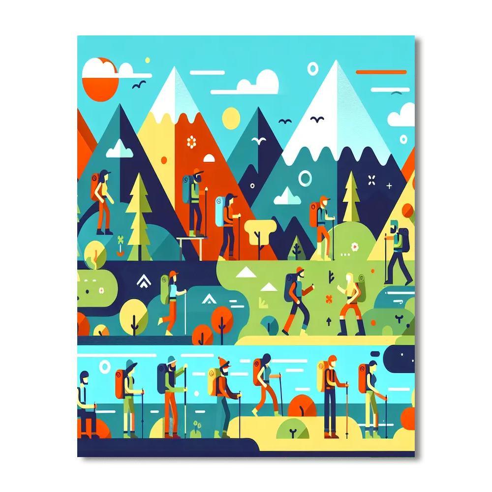 Adventurous Mountain Quest Numbered Painting Kits