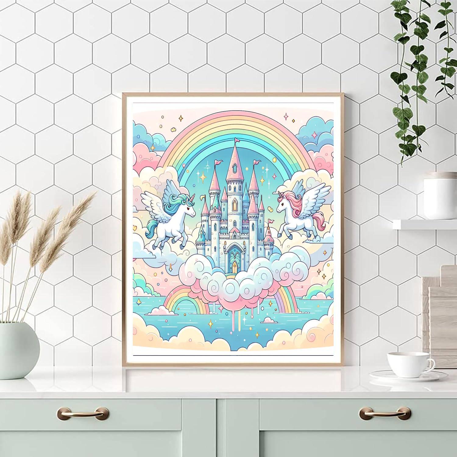 Fantasy Kingdom Of Clouds Paint By Number