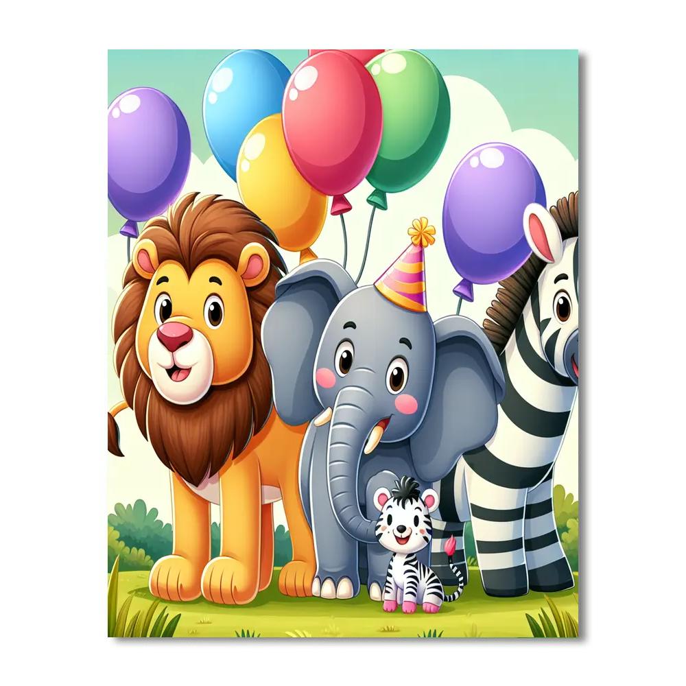 Safari Adventure Party Paint By Numbers
