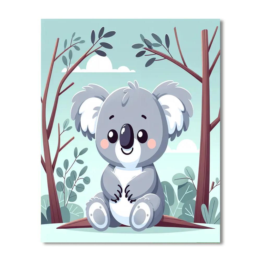Playful Koala Painting By Numbers Kit