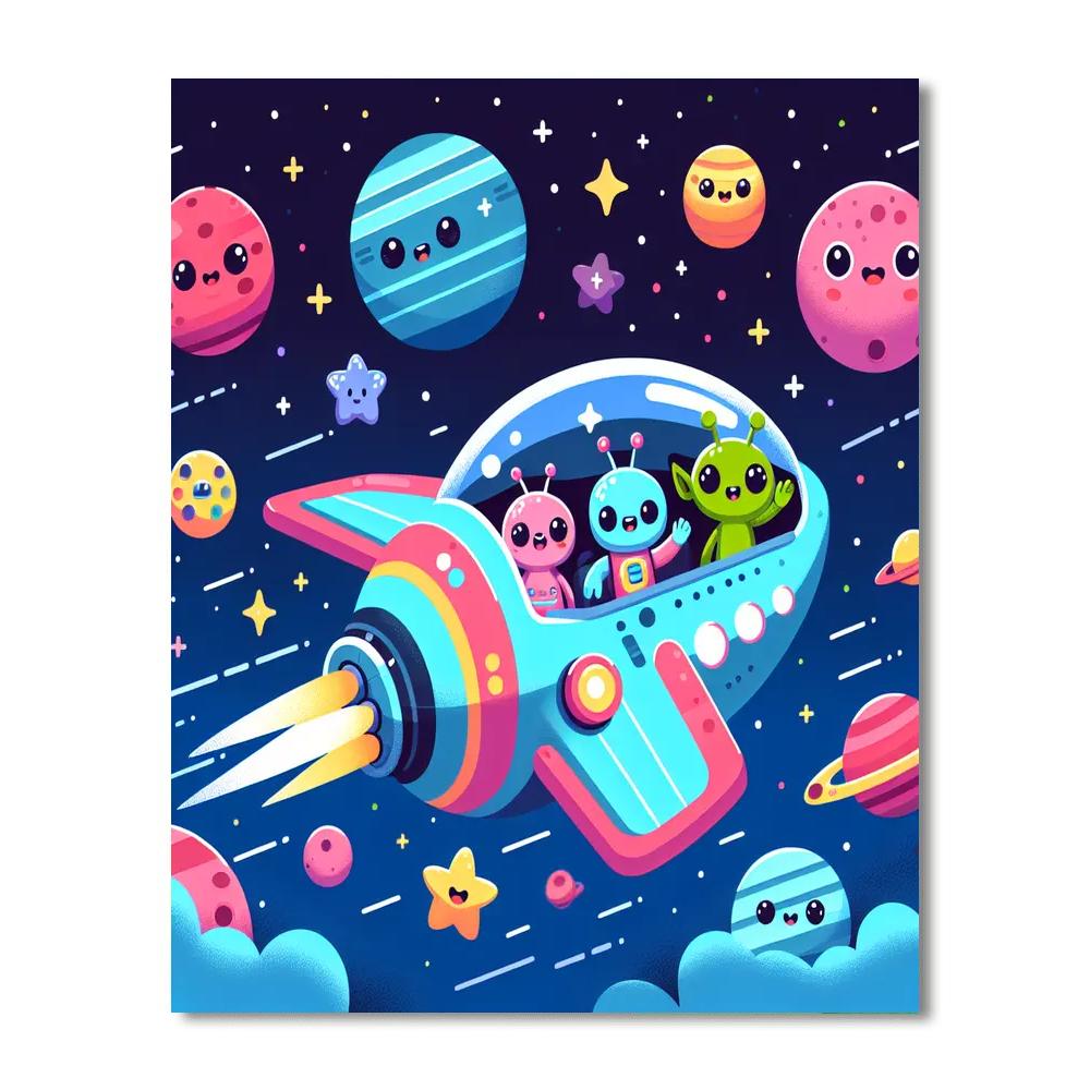 Mysterious Space Painting Number Kit