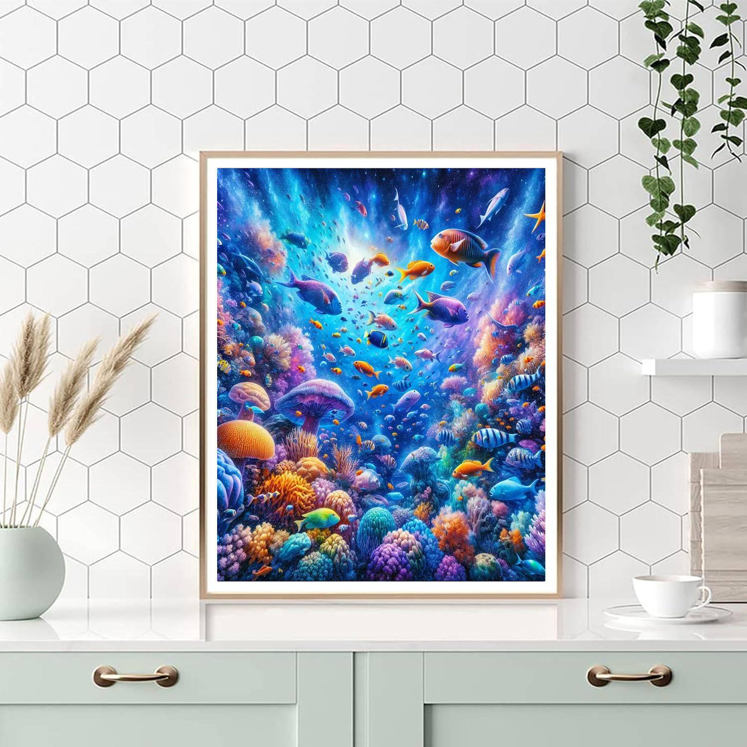 Lively Underwater Scene - DIY Painting By Numbers Kit – Artistry Rack