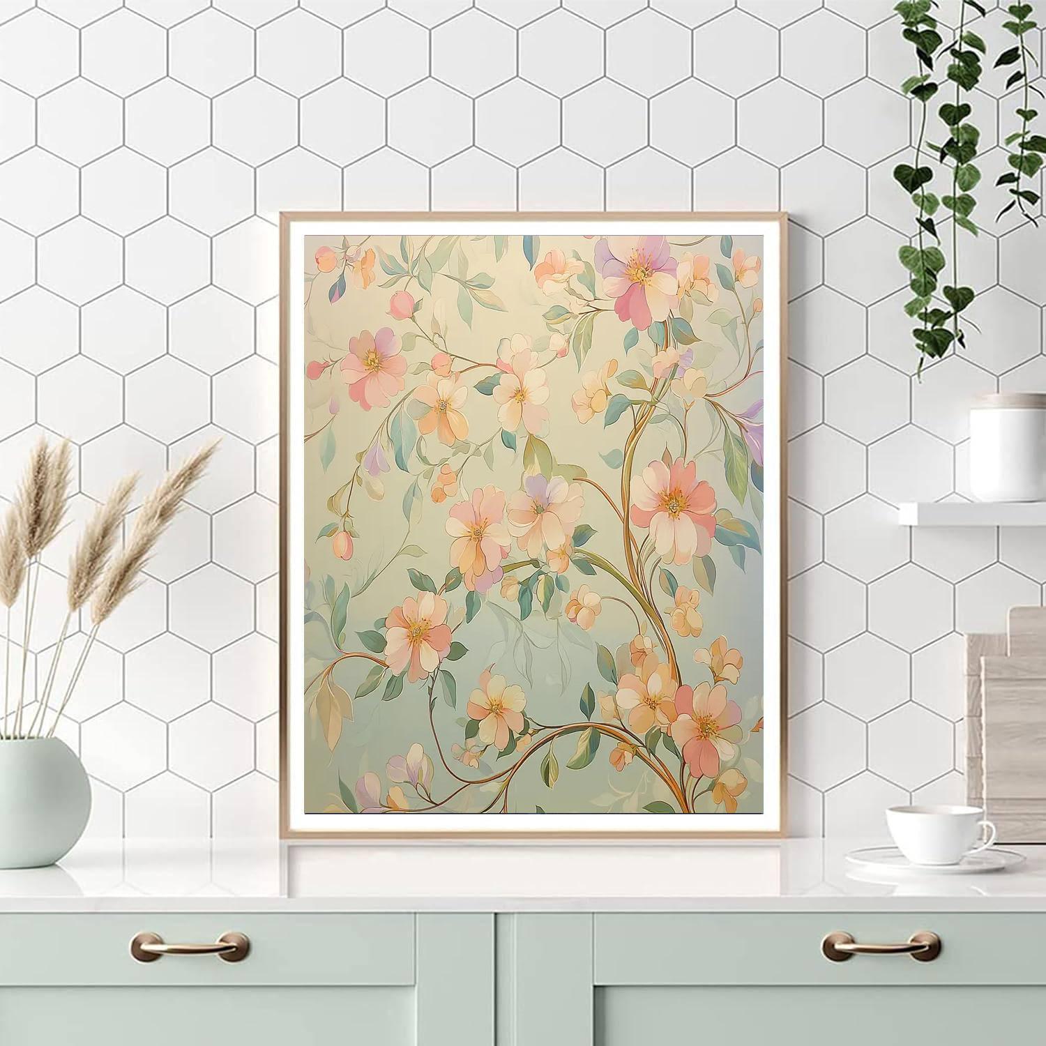 Alphonse Mucha Inspired Wonders Of Spring  Numbered Painting Kits