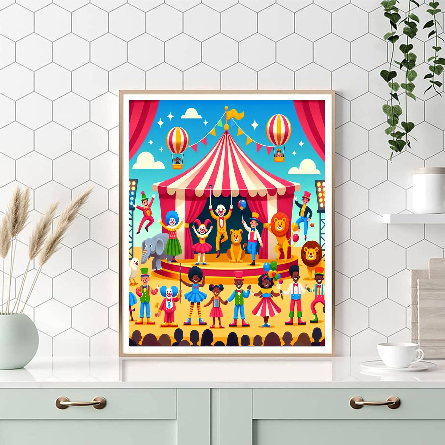Circus Wonder Show Paint By Numbers