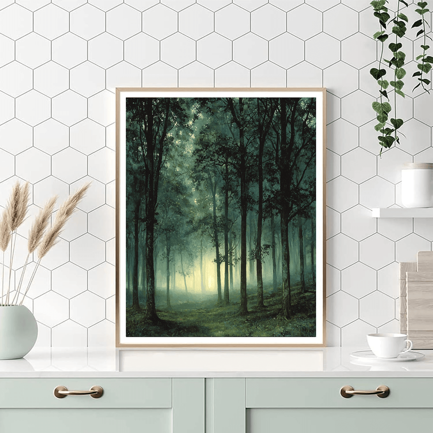 Caspar David Friedrich Inspired Mysterious Landscape  DIY Paint By Numbers