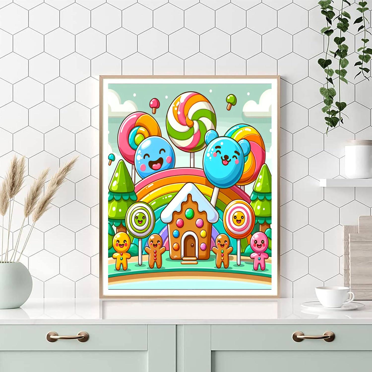 Dreamy Candy Land Painting Number Kit