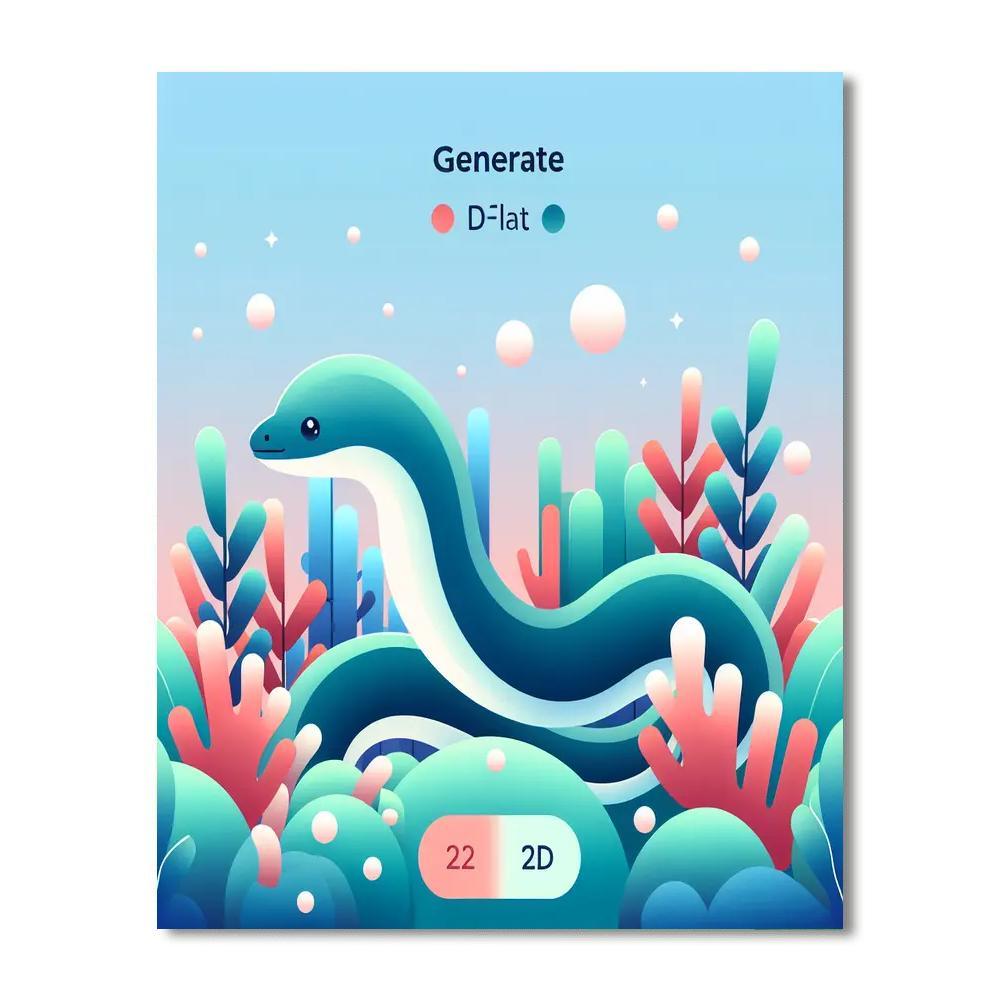 Enchanting Eel Numbered Painting Kits