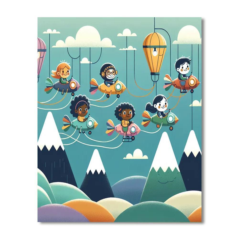 Sky Adventure Quest Paint By Color