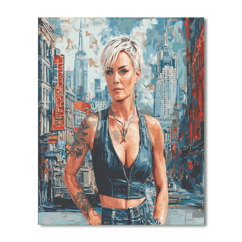 Charlize Theron: The Fearless Atomic Blonde Painting Number Kit