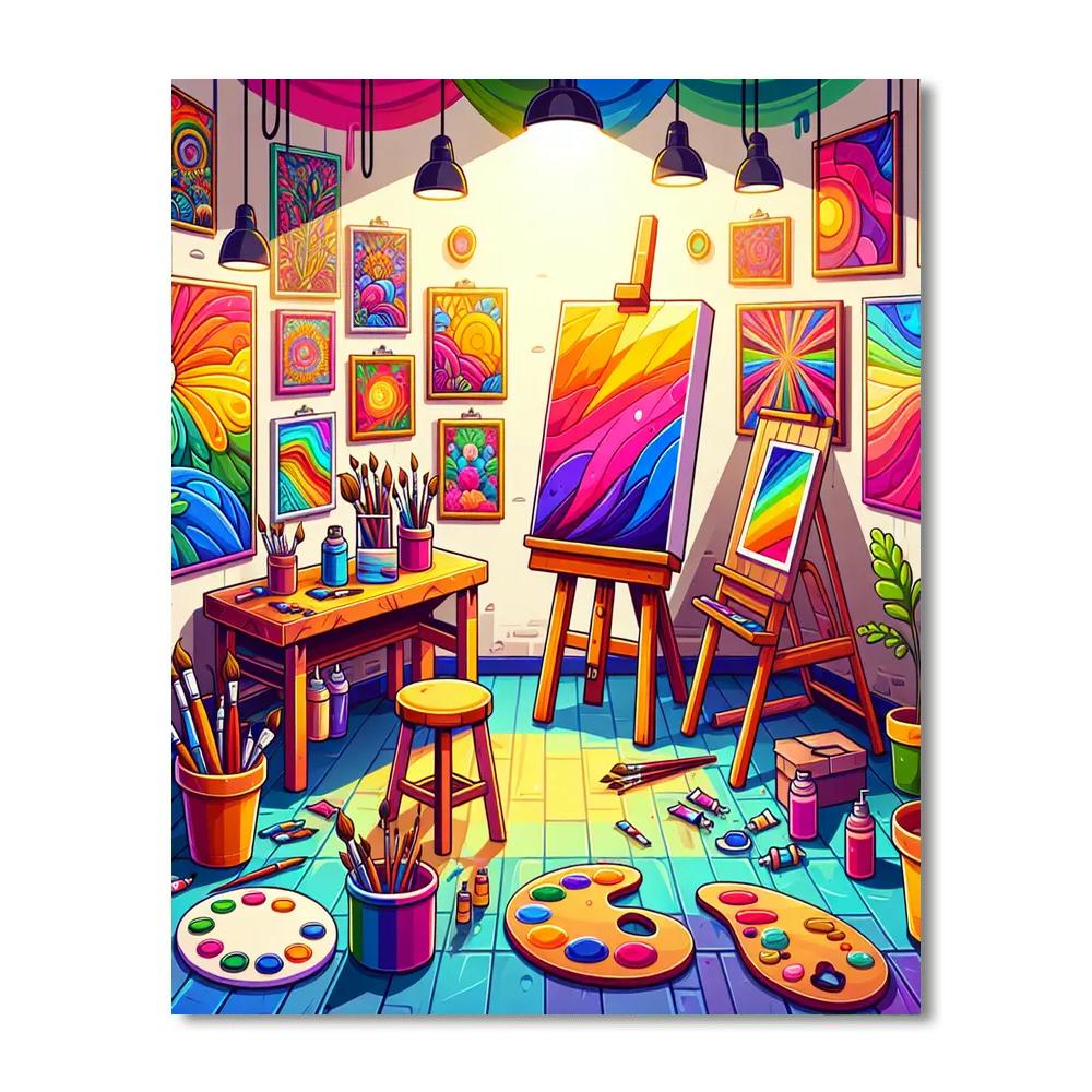 Creative Artist's Studio Painting Number Kit