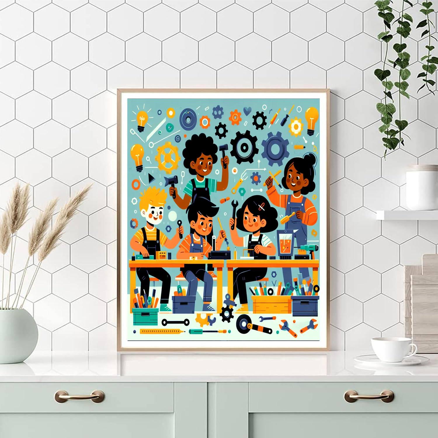 Incredible Invention Workshop Number Painting