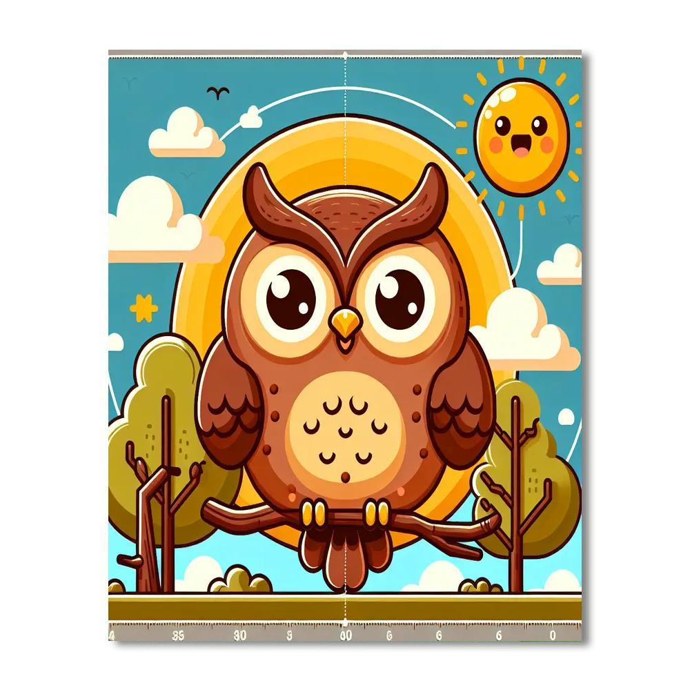 Sunny Day Owl Paint By Numbers