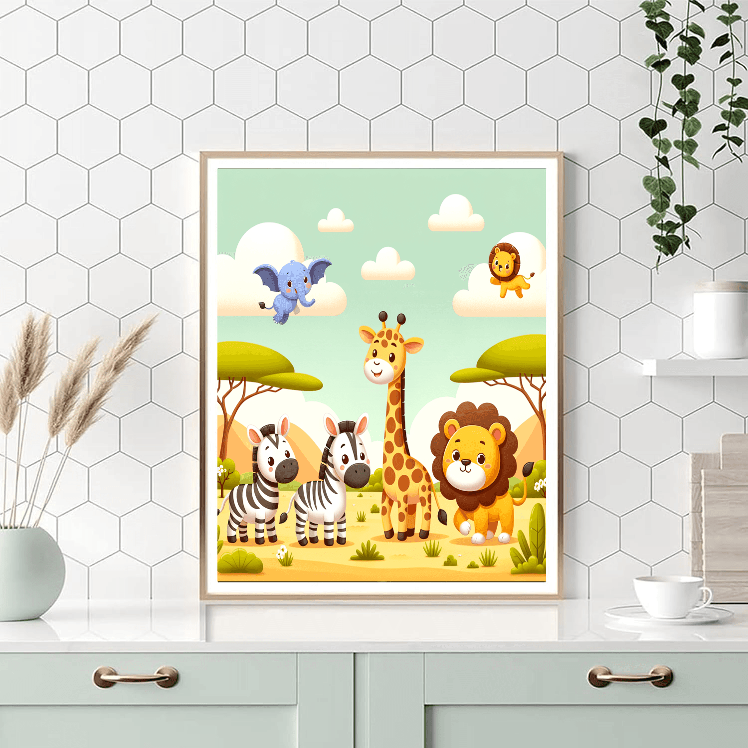 Happy Safari Paint By Number