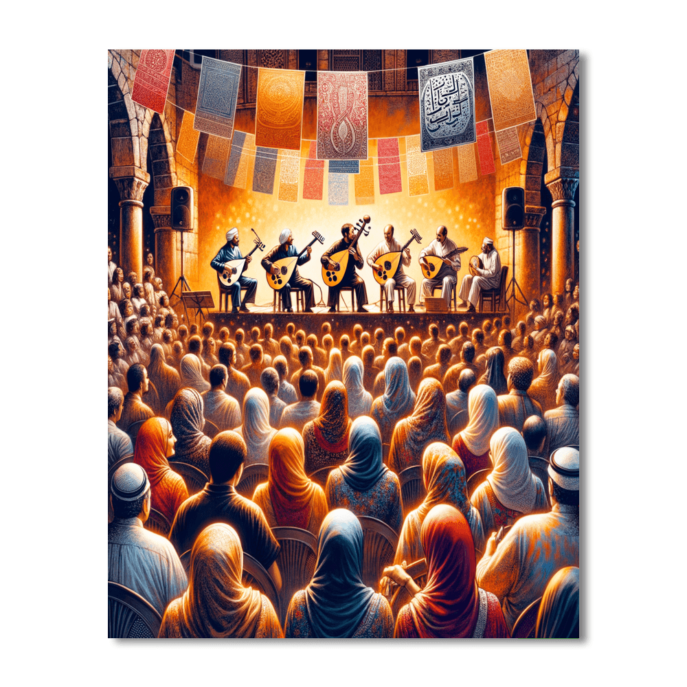 Oud Festival - Lebanon DIY Paint By NumbersOud Festival - Lebanon - DIY Painting By Numbers Kit - Image 5