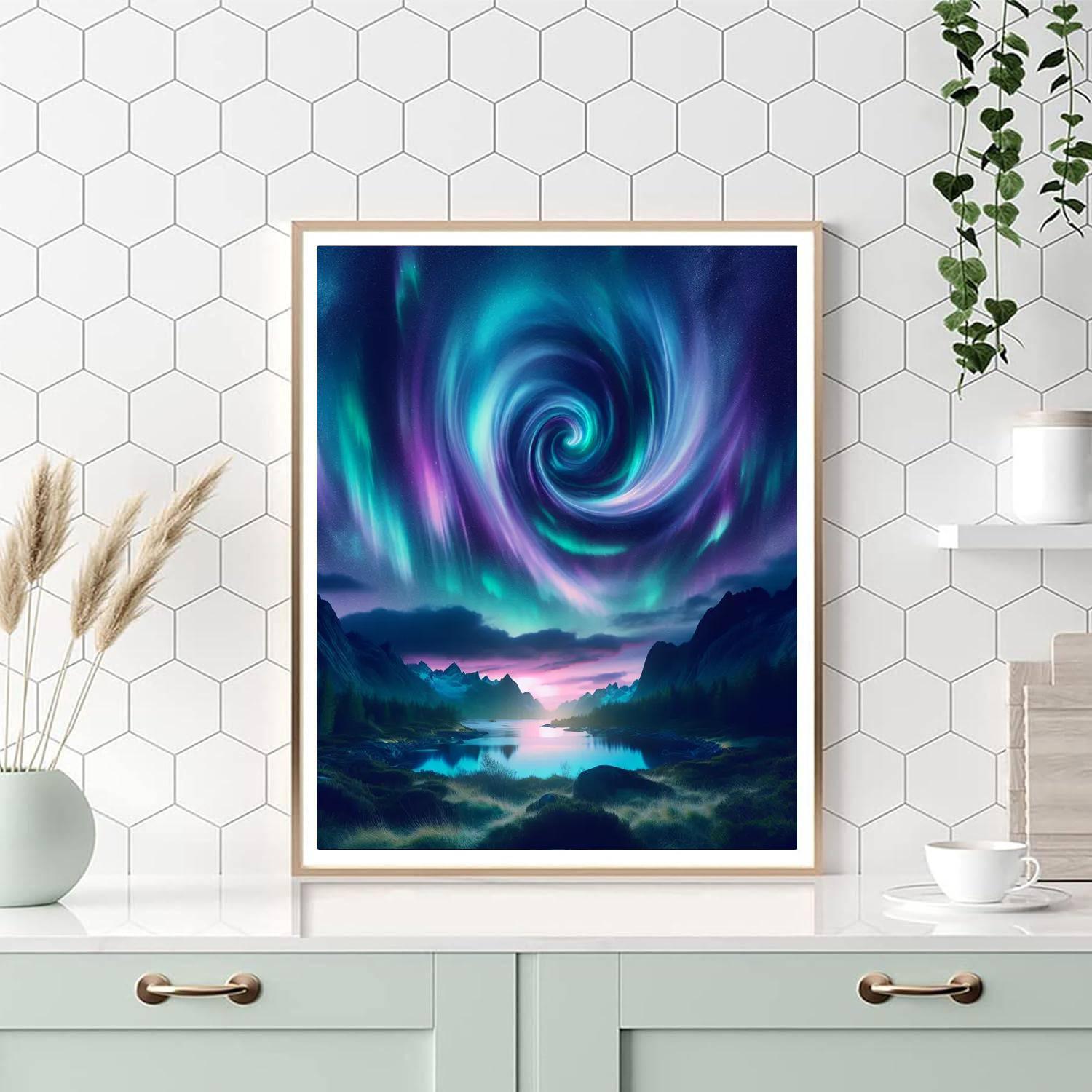 Breathtaking Aurora Skies Paint By Color