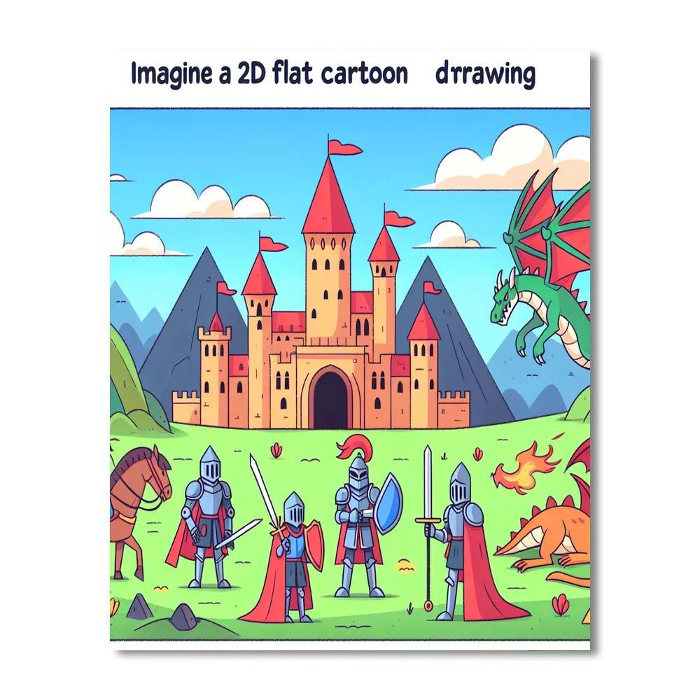Courageous Knights' Tale Paint By Color