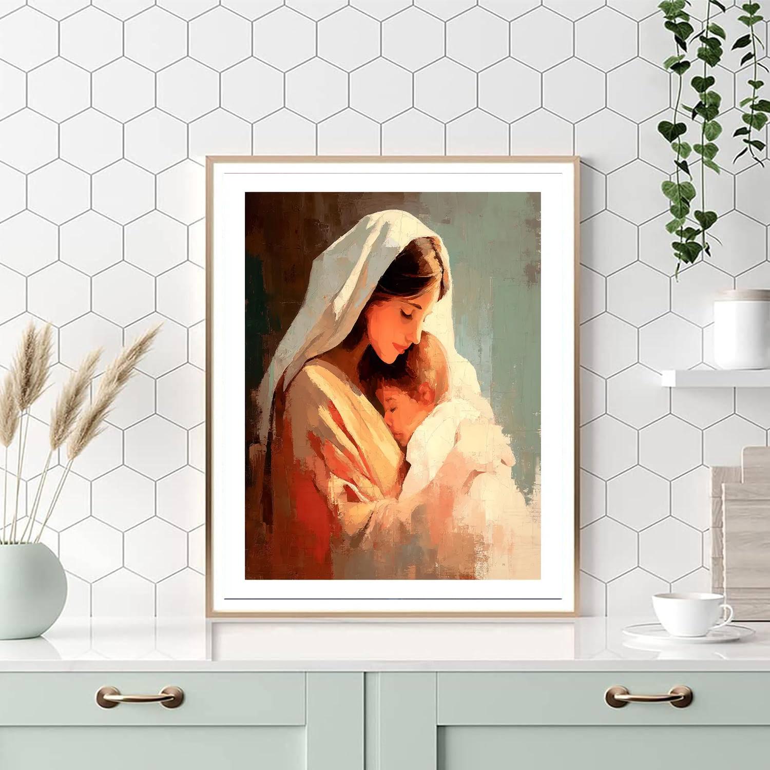 In Mother's Loving Arms Paint By Number