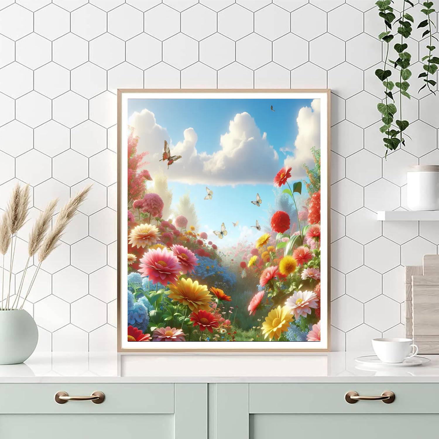 Sunny Flower Patch DIY Paint By Numbers