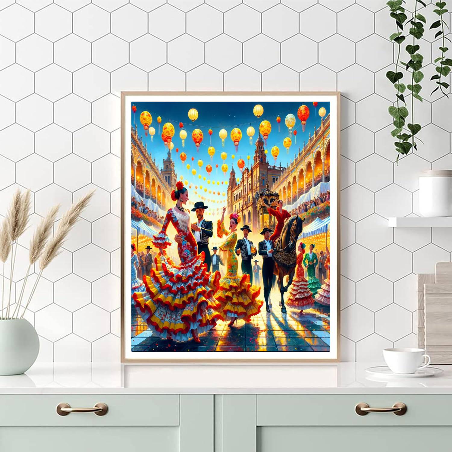 Féria De Abril - Seville Paint By Color