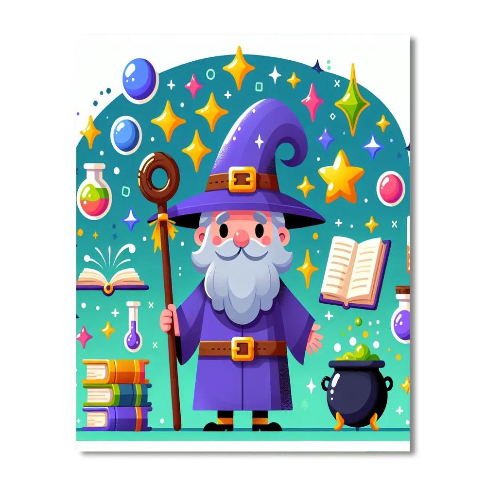 Wizard's Realm Paint By Numbers Art
