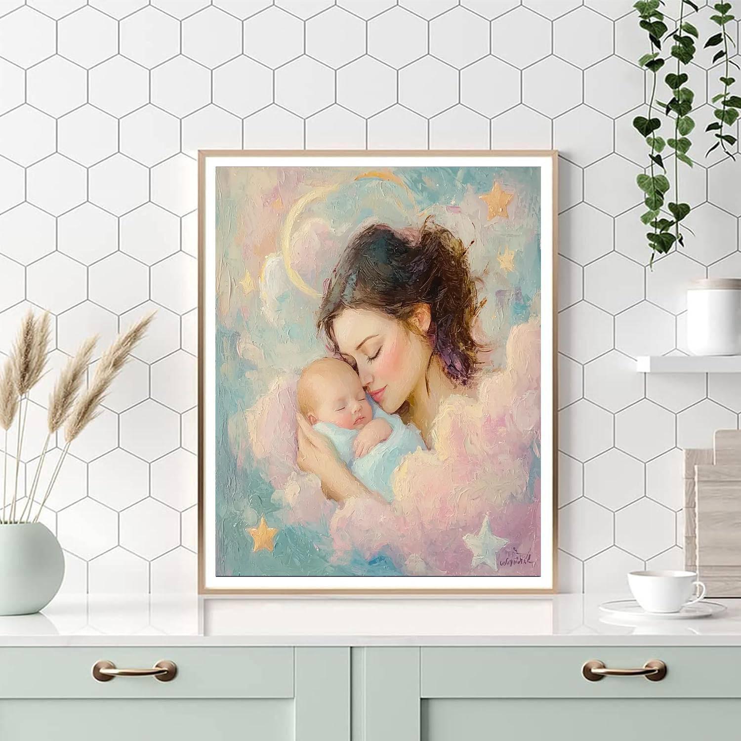 Motherly Nurture Number Painting