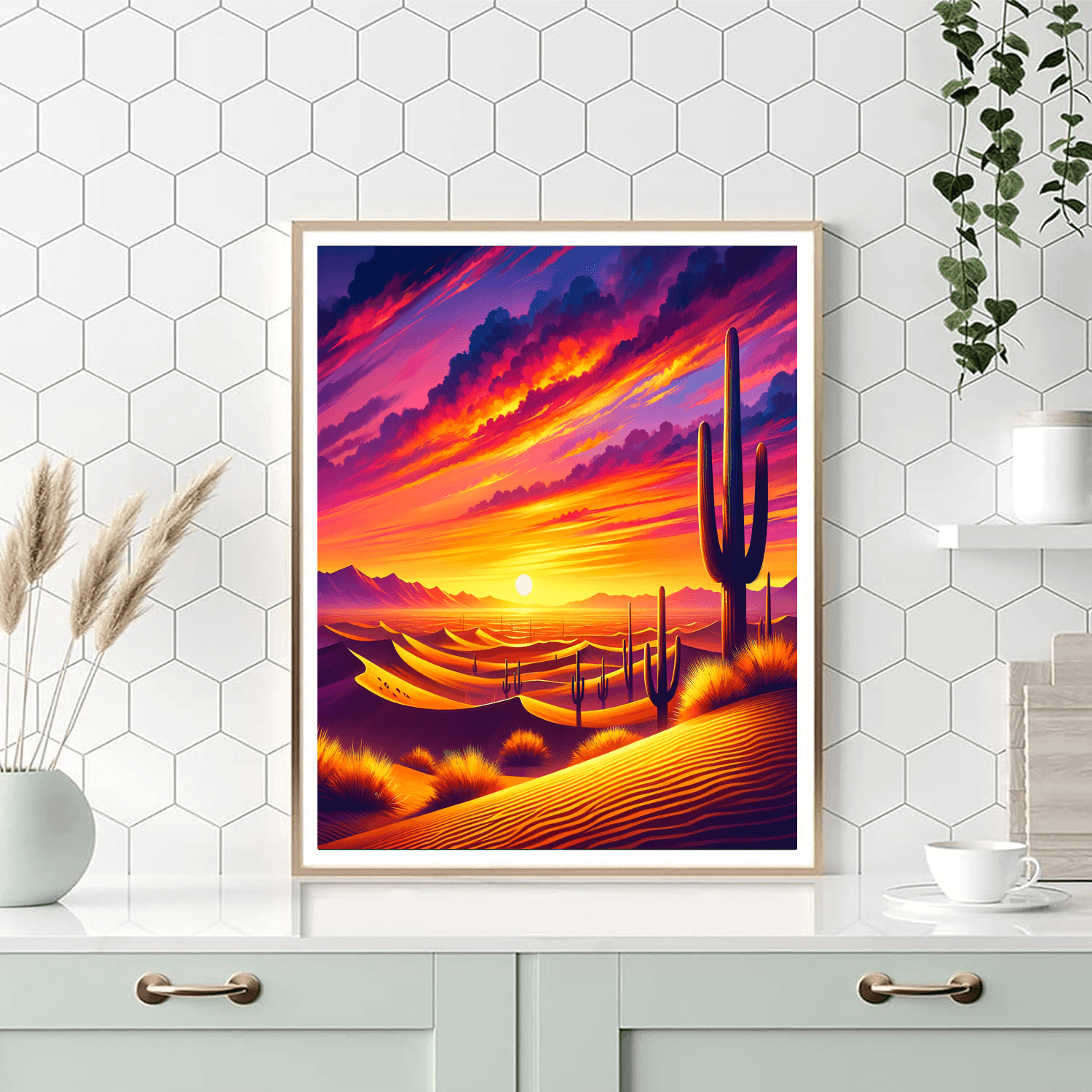 Majestic Desert Sunset Paint By Number